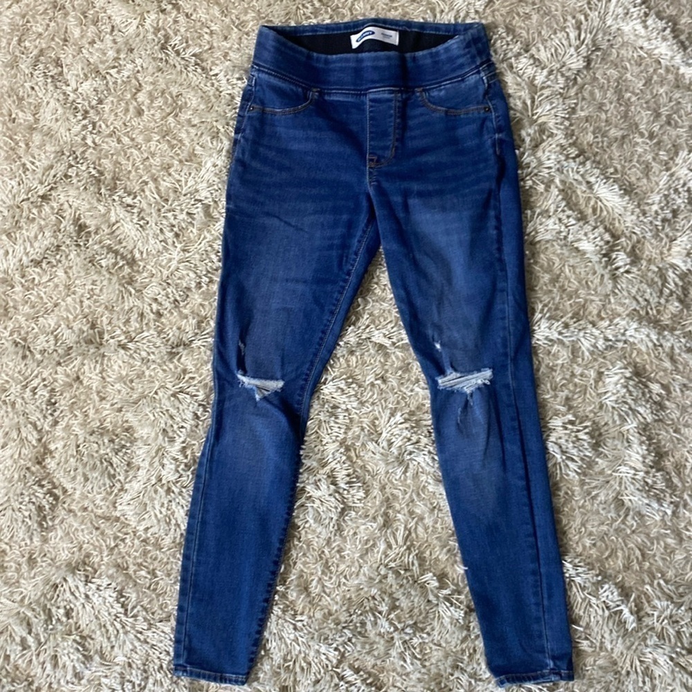 Old Navy Rockstar Distressed Leggings Women’s Size 4 Petite